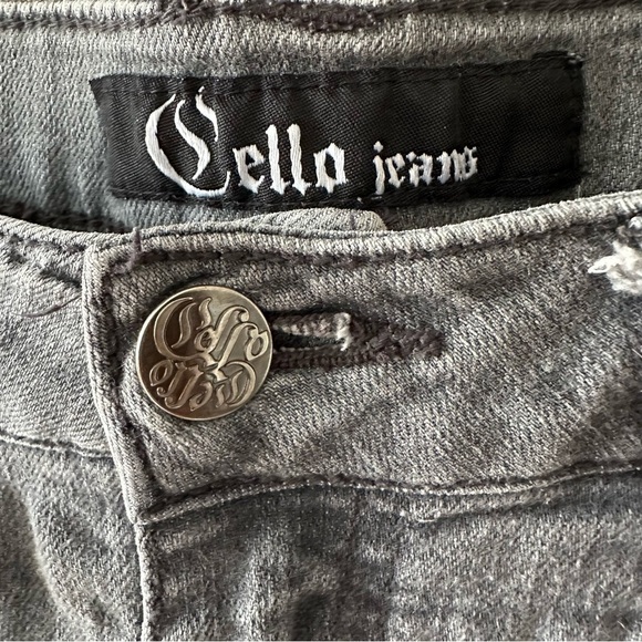 Cello Jeans Grey Straight Leg Low Rise - Size 7 - Picture 8 of 13